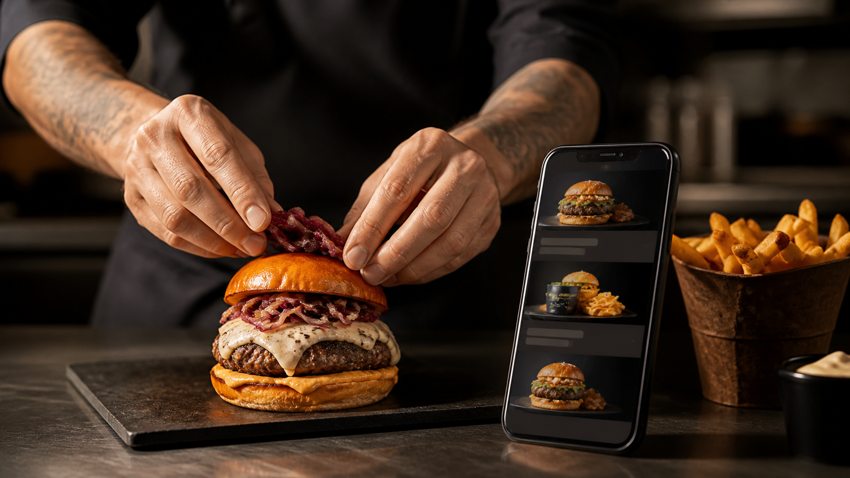 Cardápio digital para hamburgueria: o que não pode faltar
